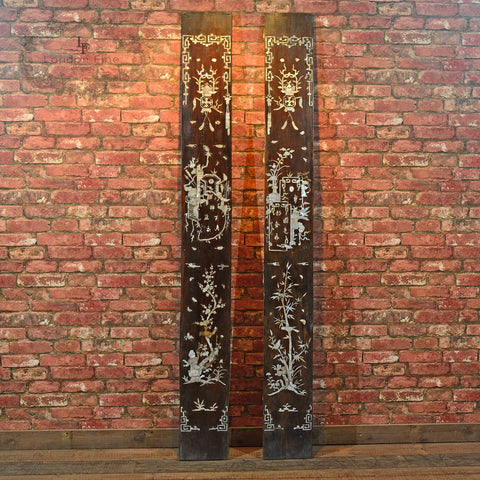 Late 19th Century Pair of Chinese Panels - London Fine Antiques