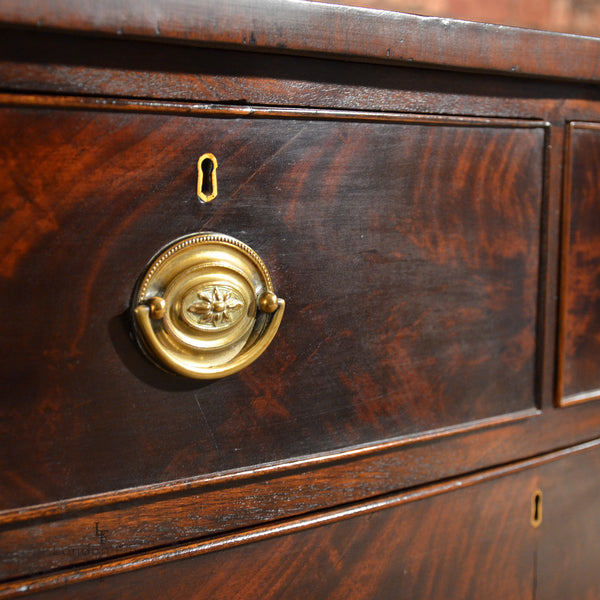 Regency Bow Fronted Chest of Drawers - London Fine Antiques