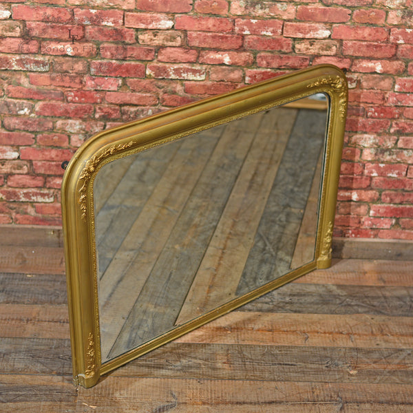 Regency Gilt Gesso Overmantle Mirror - London Fine Antiques