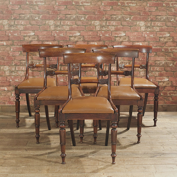 William IV Set of 6 Dining Chairs - London Fine Antiques