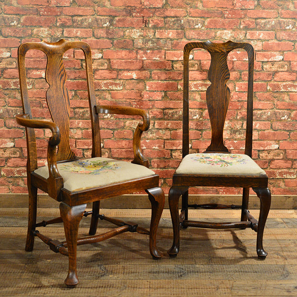 Victorian Set of Six Dining Chairs - London Fine Antiques