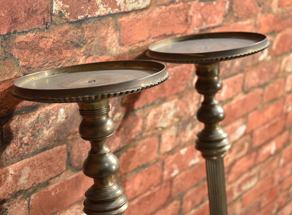 Regency Pair of Brass Stands - London Fine Antiques