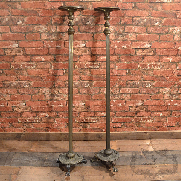 Regency Pair of Brass Stands - London Fine Antiques