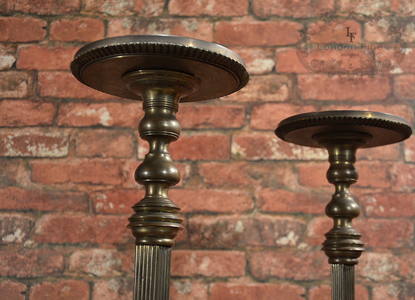 Regency Pair of Brass Stands - London Fine Antiques