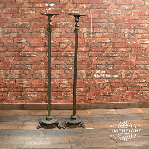 Regency Pair of Brass Stands - London Fine Antiques
