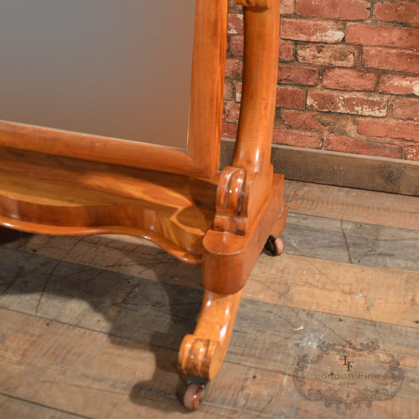 Victorian Cheval Mirror - London Fine Antiques