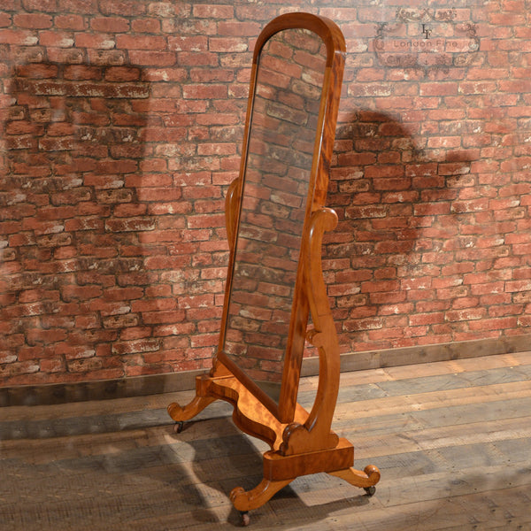 Victorian Cheval Mirror - London Fine Antiques