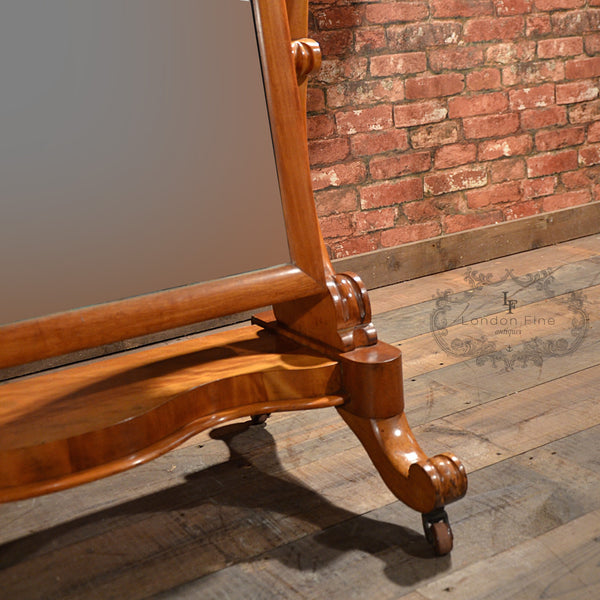 Victorian Cheval Mirror - London Fine Antiques