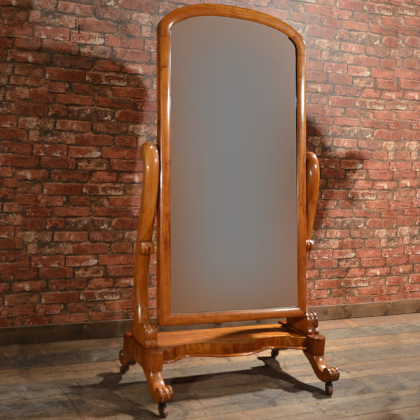 Victorian Cheval Mirror - London Fine Antiques