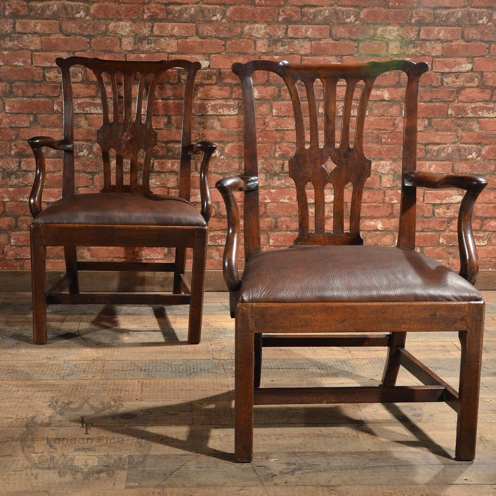 Georgian Elbow Chairs - London Fine Antiques