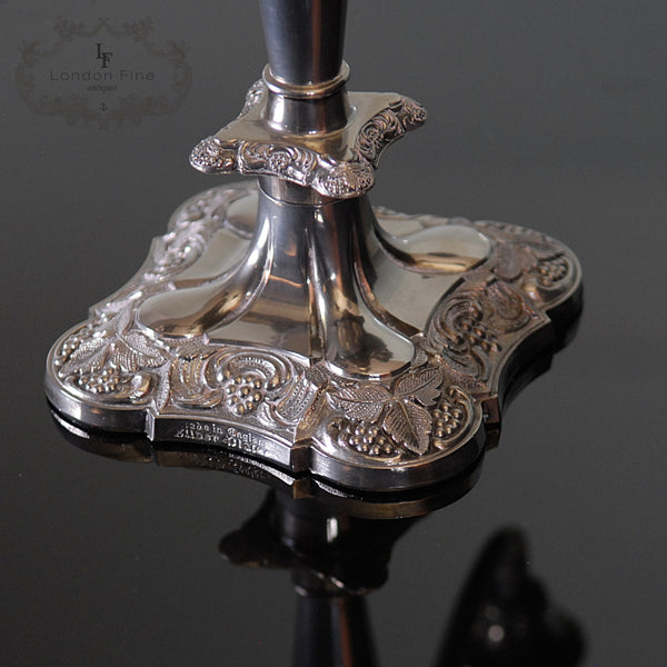 Victorian Silver Plated Candleabra - London Fine Antiques