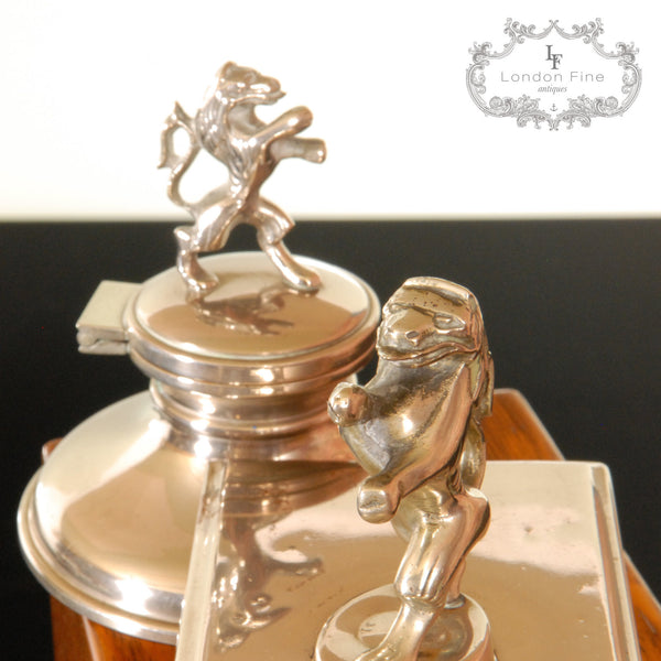 Vintage '40s Inkwell & Blotter - London Fine Antiques