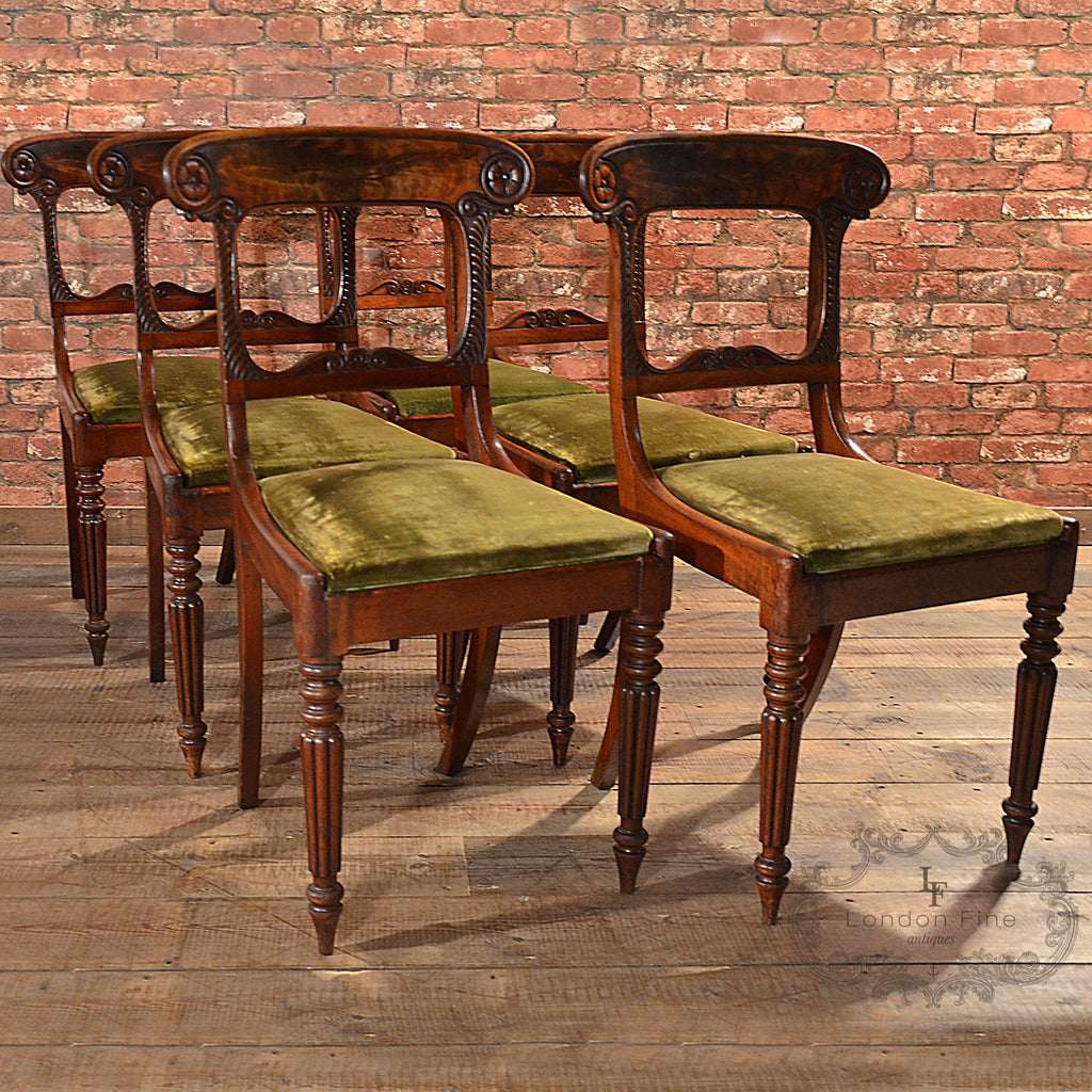 William IV 6 x Dining Chairs - London Fine Antiques