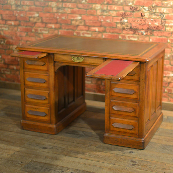 Antique Pedestal Desk - London Fine Antiques