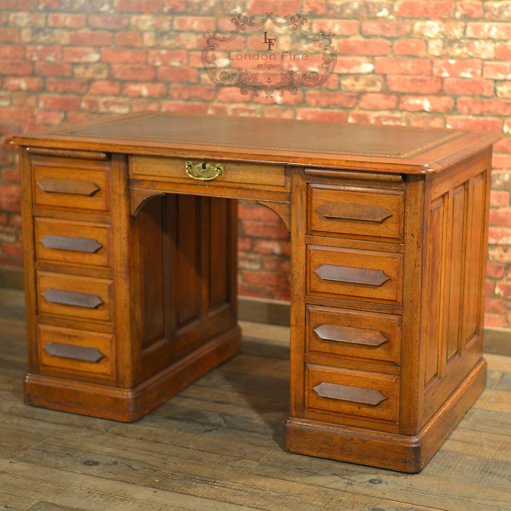 Antique Pedestal Desk - London Fine Antiques