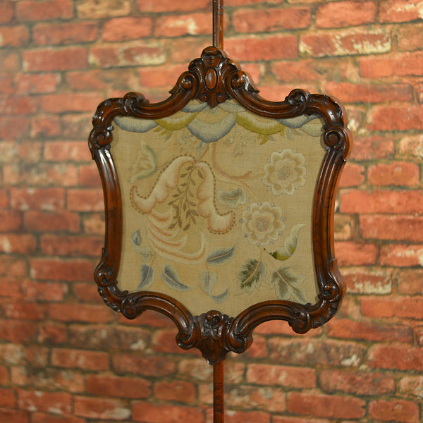 Victorian Pole Screen - London Fine Antiques