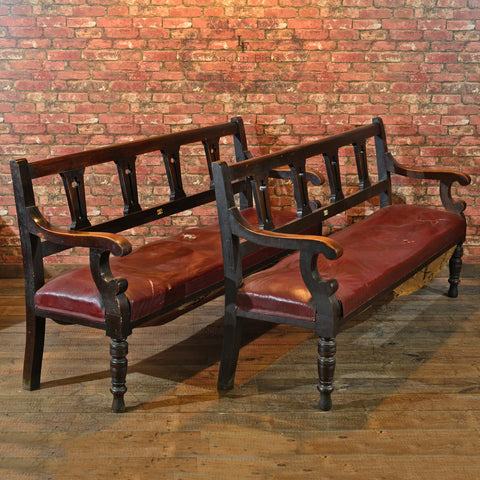 Victorian Pair of Snooker Benches, c.1880 - London Fine Antiques